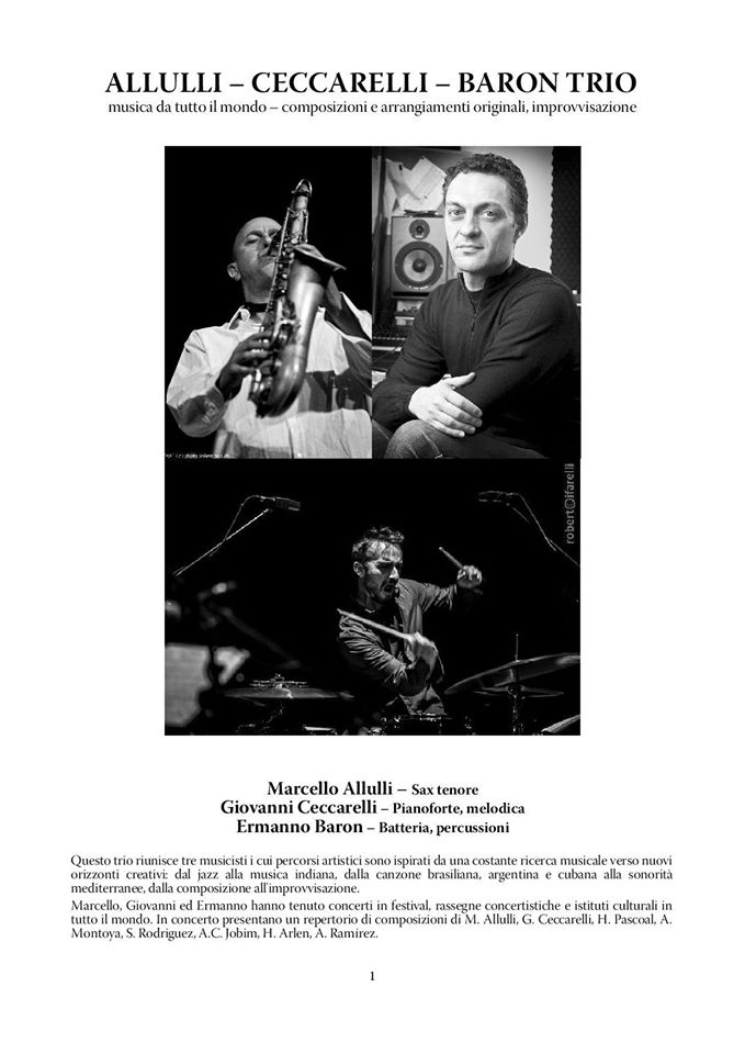 Allulli Ceccarelli Baron Trio - Forum Fabriano UNESCO 2015